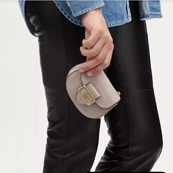 ❤️❤️❤️NWT Coach Morgan mini wallet on a chain+detachable metal strap ❤️❤️❤️ - Picture 2 of 14